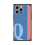 プレミアムスクエアケース with MagSafe［ オリジナル - initial color line - Q blue ］