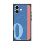 プレミアムスクエアケース with MagSafe［ オリジナル - initial color line - Q blue ］