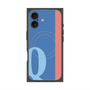 プレミアムスクエアケース with MagSafe［ オリジナル - initial color line - Q blue ］