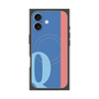 プレミアムスクエアケース with MagSafe［ オリジナル - initial color line - Q blue ］