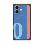 プレミアムスクエアケース with MagSafe［ オリジナル - initial color line - Q blue ］