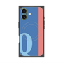 プレミアムスクエアケース with MagSafe［ オリジナル - initial color line - Q blue ］