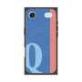 プレミアムスクエアケース with MagSafe［ オリジナル - initial color line - Q blue ］