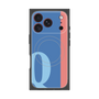 プレミアムスクエアケース with MagSafe［ オリジナル - initial color line - Q blue ］