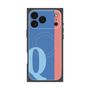 プレミアムスクエアケース with MagSafe［ オリジナル - initial color line - Q blue ］