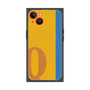 プレミアムスクエアケース with MagSafe［ オリジナル - initial color line - Q orange ］