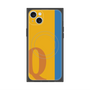 プレミアムスクエアケース with MagSafe［ オリジナル - initial color line - Q orange ］