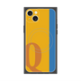 プレミアムスクエアケース with MagSafe［ オリジナル - initial color line - Q orange ］
