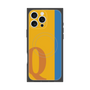 プレミアムスクエアケース with MagSafe［ オリジナル - initial color line - Q orange ］
