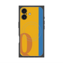 プレミアムスクエアケース with MagSafe［ オリジナル - initial color line - Q orange ］