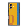 プレミアムスクエアケース with MagSafe［ オリジナル - initial color line - Q orange ］