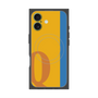 プレミアムスクエアケース with MagSafe［ オリジナル - initial color line - Q orange ］