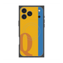 プレミアムスクエアケース with MagSafe［ オリジナル - initial color line - Q orange ］