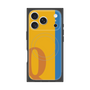 プレミアムスクエアケース with MagSafe［ オリジナル - initial color line - Q orange ］
