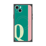 プレミアムスクエアケース with MagSafe［ オリジナル - initial color line - Q green ］