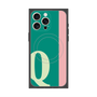 プレミアムスクエアケース with MagSafe［ オリジナル - initial color line - Q green ］