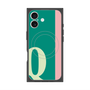 プレミアムスクエアケース with MagSafe［ オリジナル - initial color line - Q green ］