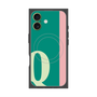 プレミアムスクエアケース with MagSafe［ オリジナル - initial color line - Q green ］