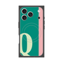 プレミアムスクエアケース with MagSafe［ オリジナル - initial color line - Q green ］