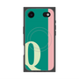 プレミアムスクエアケース with MagSafe［ オリジナル - initial color line - Q green ］