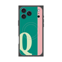 プレミアムスクエアケース with MagSafe［ オリジナル - initial color line - Q green ］