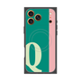 プレミアムスクエアケース with MagSafe［ オリジナル - initial color line - Q green ］