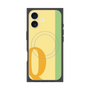 プレミアムスクエアケース with MagSafe［ オリジナル - initial color line - Q yellow ］