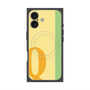 プレミアムスクエアケース with MagSafe［ オリジナル - initial color line - Q yellow ］