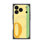 プレミアムスクエアケース with MagSafe［ オリジナル - initial color line - Q yellow ］