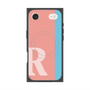 プレミアムスクエアケース with MagSafe［ オリジナル - initial color line - R pink ］