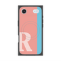 プレミアムスクエアケース with MagSafe［ オリジナル - initial color line - R pink ］