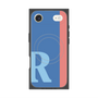 プレミアムスクエアケース with MagSafe［ オリジナル - initial color line - R blue ］