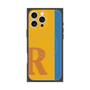 プレミアムスクエアケース with MagSafe［ オリジナル - initial color line - R orange ］