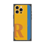 プレミアムスクエアケース with MagSafe［ オリジナル - initial color line - R orange ］