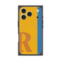 プレミアムスクエアケース with MagSafe［ オリジナル - initial color line - R orange ］