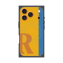 プレミアムスクエアケース with MagSafe［ オリジナル - initial color line - R orange ］