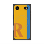 プレミアムスクエアケース with MagSafe［ オリジナル - initial color line - R orange ］