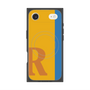 プレミアムスクエアケース with MagSafe［ オリジナル - initial color line - R orange ］