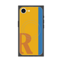 プレミアムスクエアケース with MagSafe［ オリジナル - initial color line - R orange ］