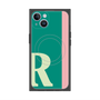 プレミアムスクエアケース with MagSafe［ オリジナル - initial color line - R green ］