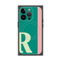 プレミアムスクエアケース with MagSafe［ オリジナル - initial color line - R green ］