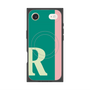 プレミアムスクエアケース with MagSafe［ オリジナル - initial color line - R green ］