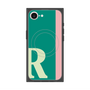プレミアムスクエアケース with MagSafe［ オリジナル - initial color line - R green ］