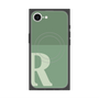 プレミアムスクエアケース with MagSafe［ オリジナル - initial two tone - R green ］