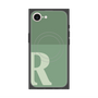 プレミアムスクエアケース with MagSafe［ オリジナル - initial two tone - R green ］