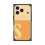 プレミアムスクエアケース with MagSafe［ オリジナル - initial two tone - S orange ］