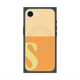 プレミアムスクエアケース with MagSafe［ オリジナル - initial two tone - S orange ］