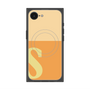 プレミアムスクエアケース with MagSafe［ オリジナル - initial two tone - S orange ］