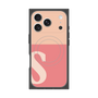 プレミアムスクエアケース with MagSafe［ オリジナル - initial two tone - S pink ］