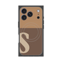 プレミアムスクエアケース with MagSafe［ オリジナル - initial two tone - S brown ］